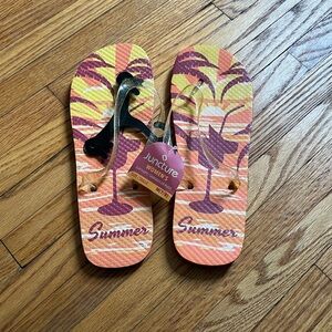 Tropical Summer Flip Flops